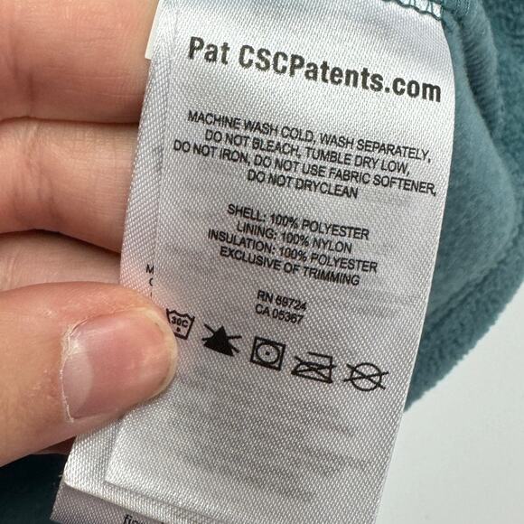 Columbia Vest Womens Small Blue Warmer Days Hooded Quilted Full Zip Thermal Coil - Picture 4 of 8